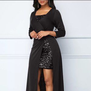 HIGH QUALITY LONG SLEEVE WOMEN CLUB DRESSES SEXY ,EVENING DRESS